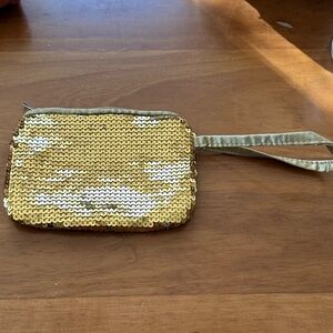Candies Gold Sequin Wallet
